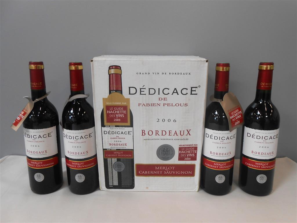 10 75 cl Dédicace de Fabien PELOUS Grand vin de Bordeaux 200... VENTE