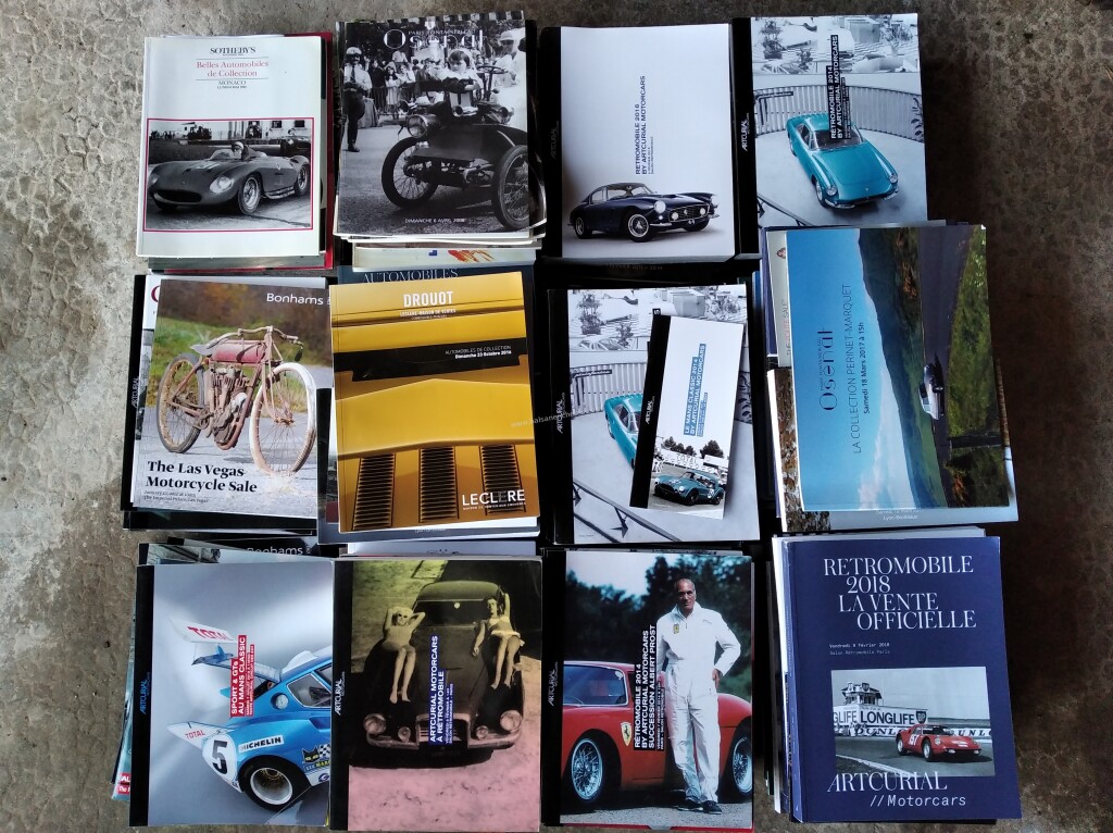 Archives Automobiles. Lot De Plus De 170 Catalogues De Vente Aux ...